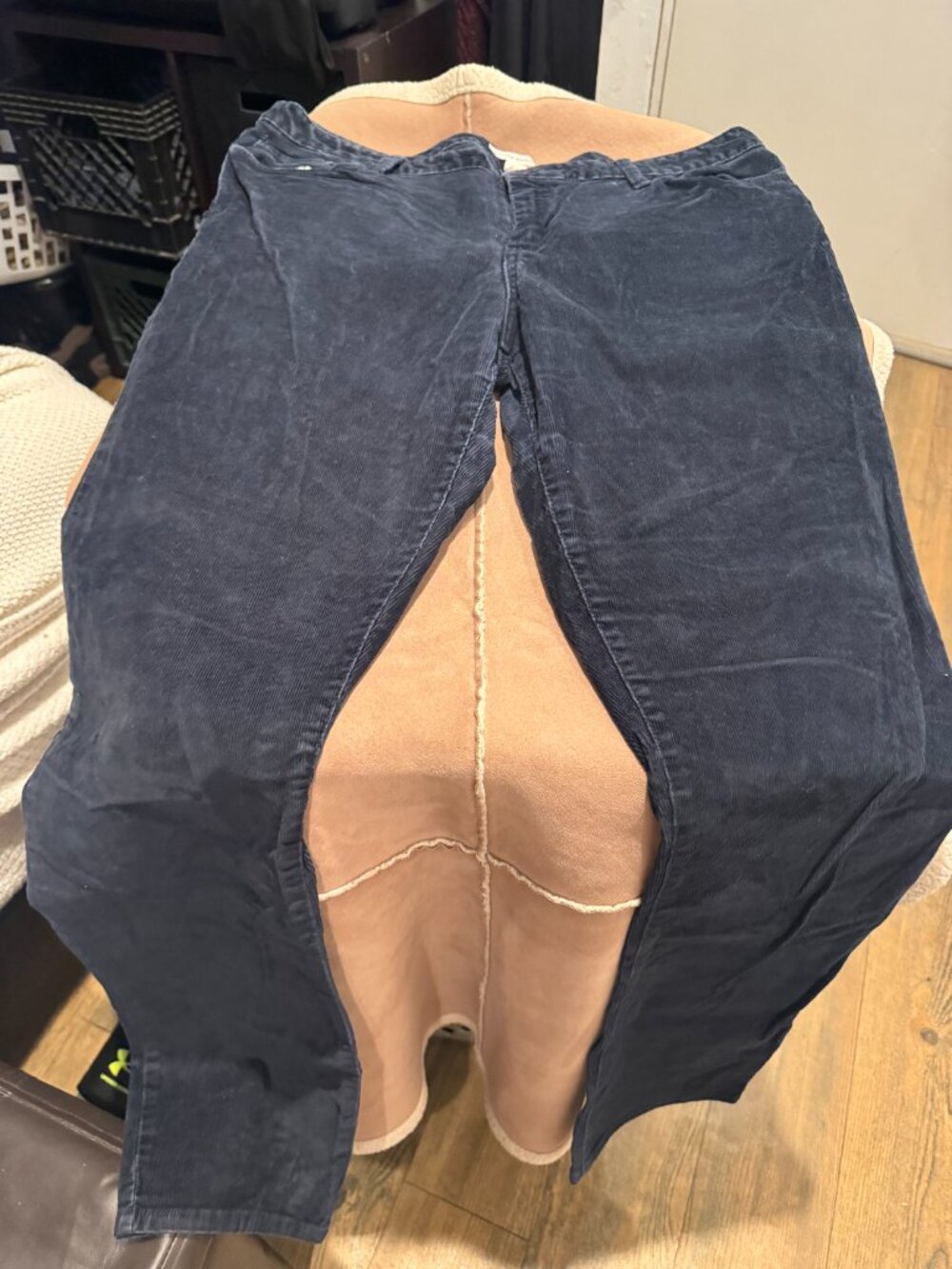 Banana Republic Corduroy Pants, Navy, Size 14